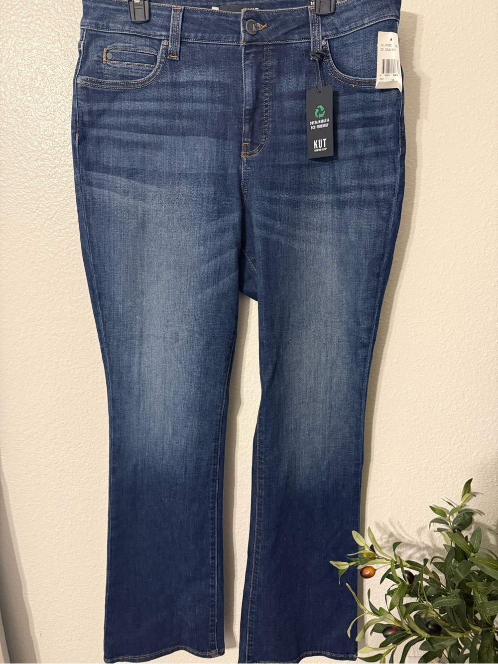 NWT KUT From The Kloth Natalie Fab Ab High Rise Bootcut Jeans Size 16